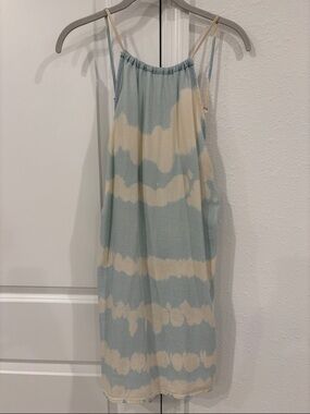 Cold&Stone x Anthropologie Light Blue and Cream Sundress